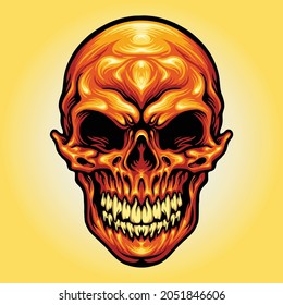 Skull Head Skeleton Vector illustrations for your work Logo, mascot merchandise t-shirt, stickers and Label designs, poster, greeting cards advertising business company or brands.