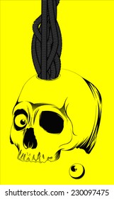 skull head t-shirt design