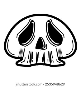 Skull Head Typography Y2K Logo Patch Apparel Fashion Vector Design K57, Commercial Use