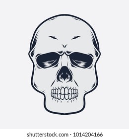 skull head vector illustration