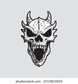 Skull, Skull Head, Vector, Vector Illustration