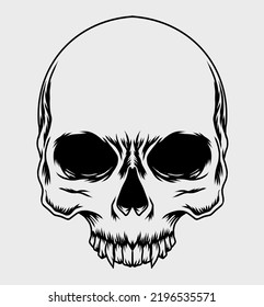 Skull head Vector Illustration eps file