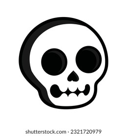 Skull Head Vector Logo Design Template