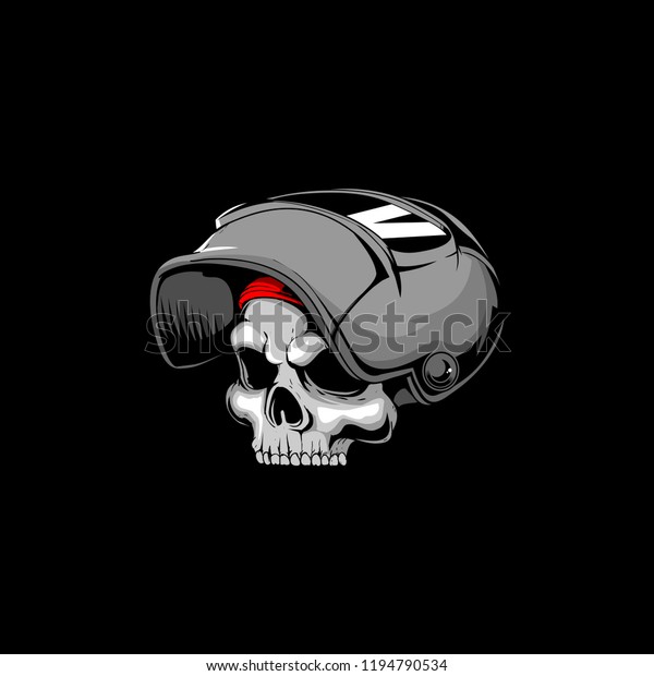Skull Head Welding Helmet Vector Stock Vector (Royalty Free) 1194790534 ...