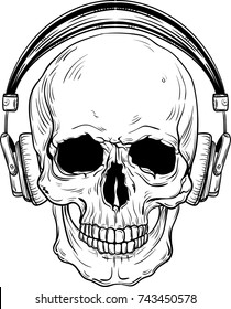 4,453 Skull With Headphones Images, Stock Photos & Vectors | Shutterstock