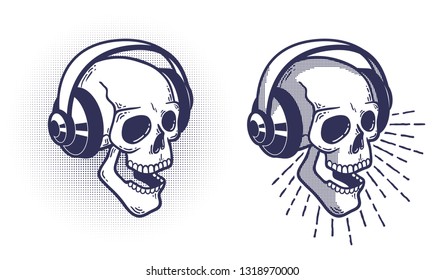drawings of skulls music