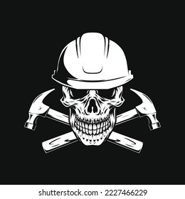 skull and helmet, builder skull