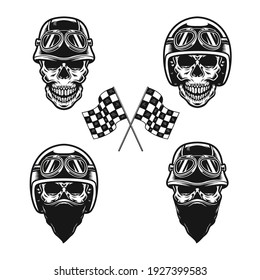skull helmet vector drive head