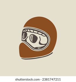 Skull Helmet Vector illustration by hoa.universe 