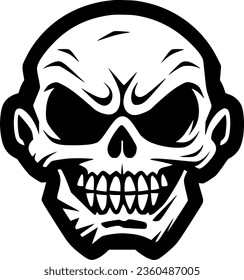 Skull - High Quality Vector Logo - Vector illustration ideal for T-shirt graphic