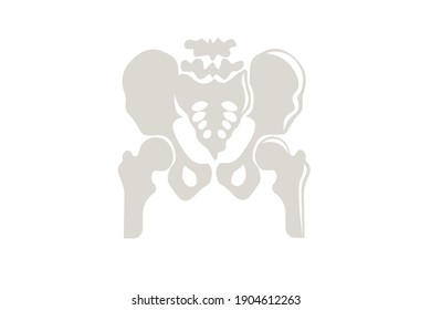 Skull Hip Skeleton Vector Illustration