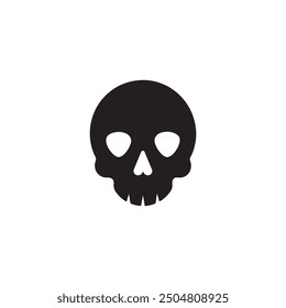 skull, Human Skull, Cartoon Skull Icon Silhouette