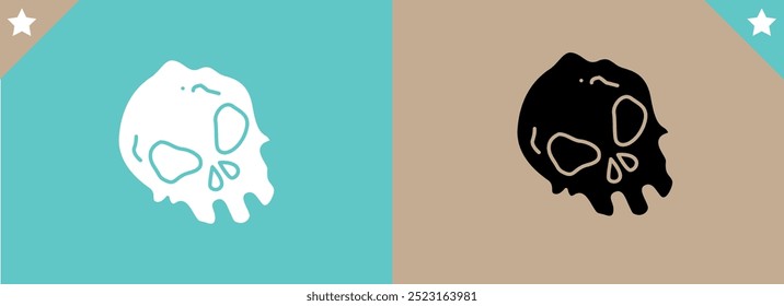 skull, Human Skull, Cartoon Skull Icon Silhouette