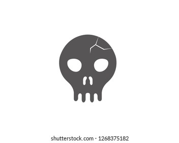 skull human logo