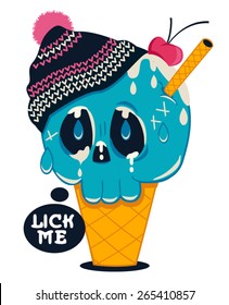 skull ice cream 