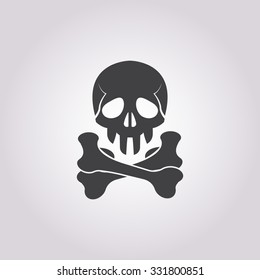 Skull icon. 
