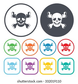 Skull icon. 