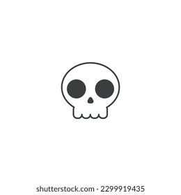 skull icon with black color