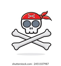 skull icon. skull cartoon. pirate skull