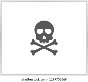 Skull icon. skull and crossbones icon illustration