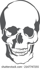 Skull icon. Death symbol. Dead head sign