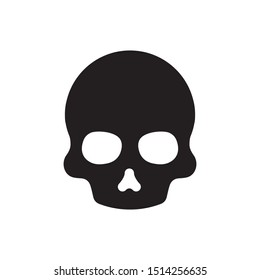 skull icon design flat vector