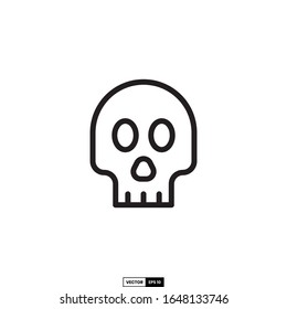 skull icon, design inspiration vector template for interface and any purpose