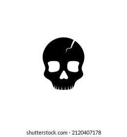Skull icon design template vector isolated