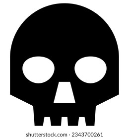 Skull-Icon-Design, Vektorgrafik, am besten für die Schnittstelle verwendet