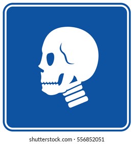 Skull icon design,clean vector