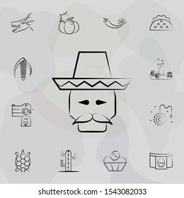 Skull icon. Dia de muertos icons universal set for web and mobile