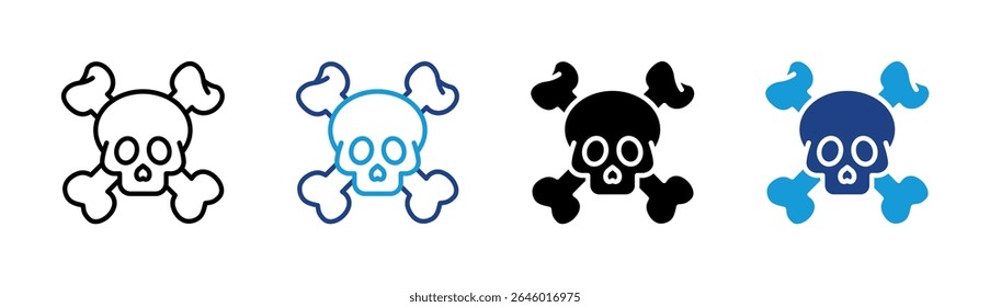 Skull Icon Element For Design