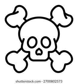 Skull Icon Element For Design