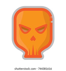 skull icon flat color