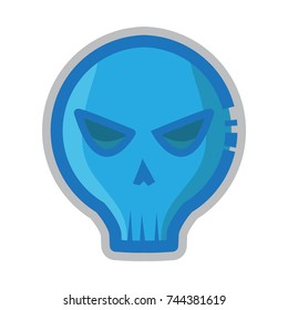 skull icon flat color