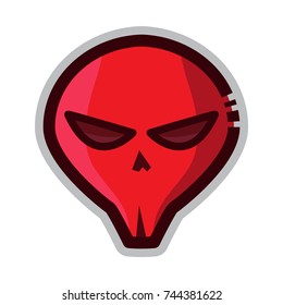 skull icon flat color