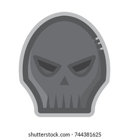 skull icon flat color