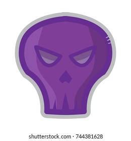 skull icon flat color