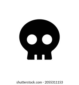 skull Icon. Flat style design isolated on white background. Vector illustration