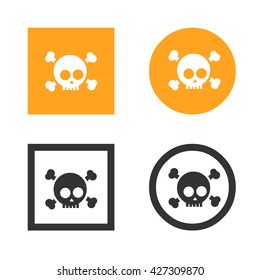 Skull icon. Halloween icon.