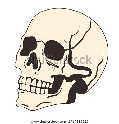 Skull. Skull icon for Halloween. Halloween skull