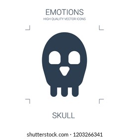 skull icon. high quality filled skull icon on white background. from emotions collection flat trendy vector skull symbol. use for web and mobile