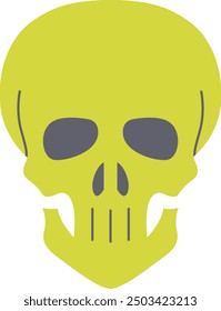 Totenkopf-Symbol und Illustration für Halloween und Horror-Themen Designs