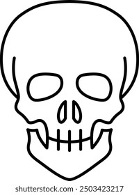 Totenkopf-Symbol und Illustration für Halloween und Horror-Themen Designs