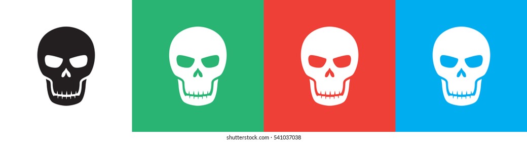 skull icon illustration isolated vector sign symbol