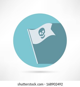 Skull icon isolated.