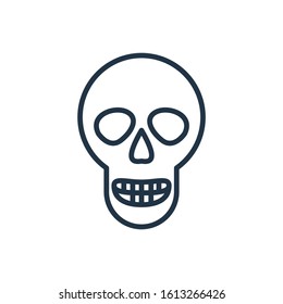 Skull icon. Isolated cranium and skull icon line style. Premium quality vector symbol drawing concept for your logo web mobile app UI design.