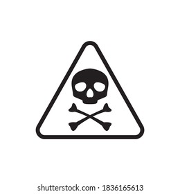 Skull icon isolated on white background
