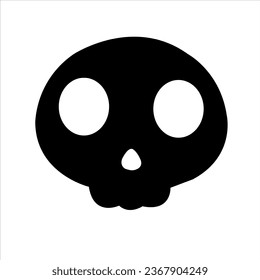 
Skull icon isolated on white background. Death logo, symbol, sign. Pirate symbol. Vector graphic. EPS 10