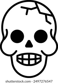 A Skull icon in line style.
